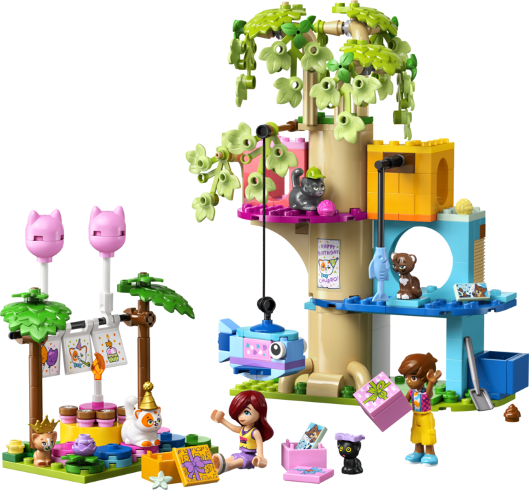 LEGO «Вечеринка по случаю дня рождения кошки и домик на дереве» 42666 — фото 1