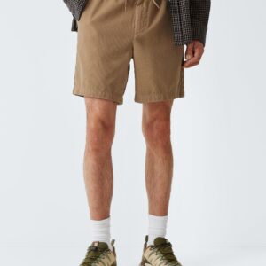 Мужские шорты Barbour Washed Oxford, бежевые