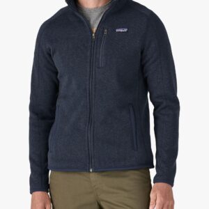 Мужская флисовая куртка Better Sweater Patagonia, цвет Темно-синий, полный вид
