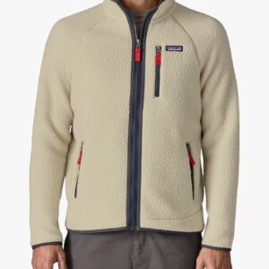 Мужская флисовая куртка Retro Pile из шерпы Patagonia, цвет Кремовый, полный вид