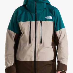 Мужская водонепроницаемая ветровка Chakal The North Face, цвет Бирюзовый / каменно-бежевый / каштановый, полный вид
