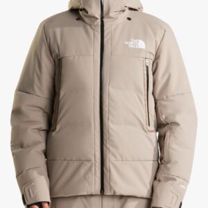 Мужская пуховая лыжная куртка Cirque с капюшоном The North Face, цвет Каменно-серый, полный вид