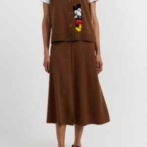 Шерстяная юбка Mickey & Minnie с карманом